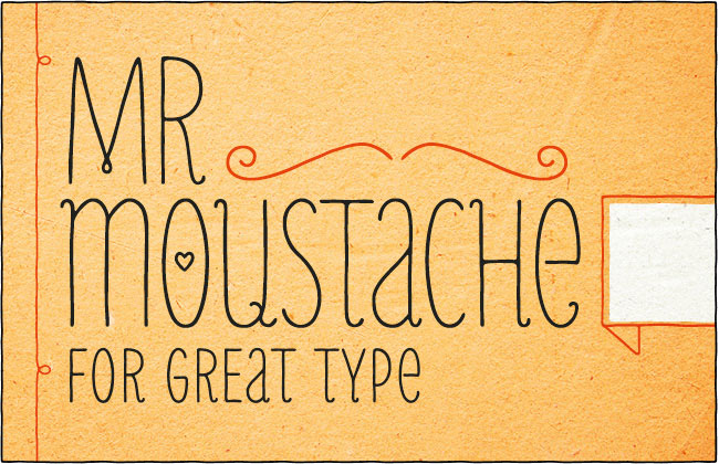 Mr Moustache Font Family (10 styles) – only $9!