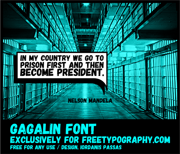 Free font: Gagalin