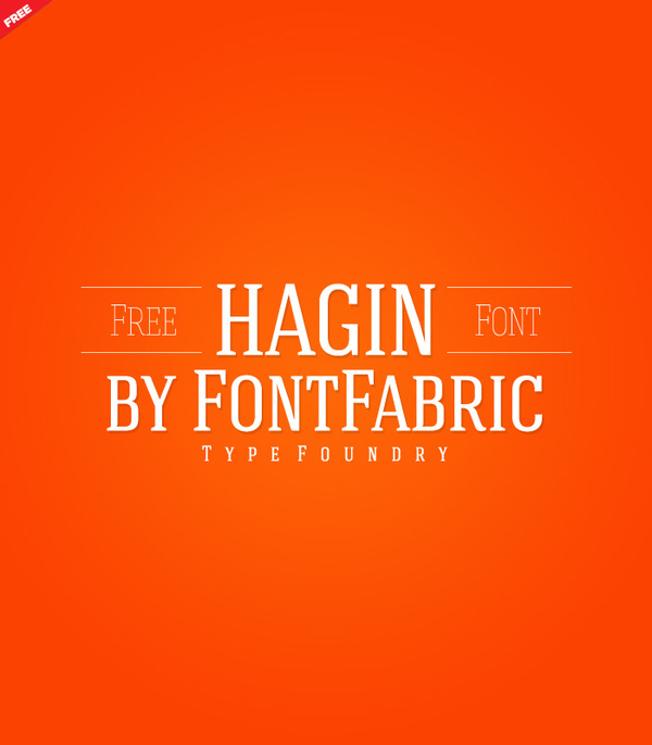 Free font: Hagin serif