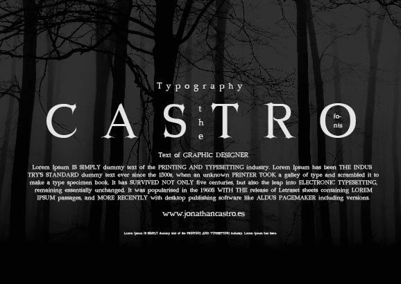 Free font: Castro