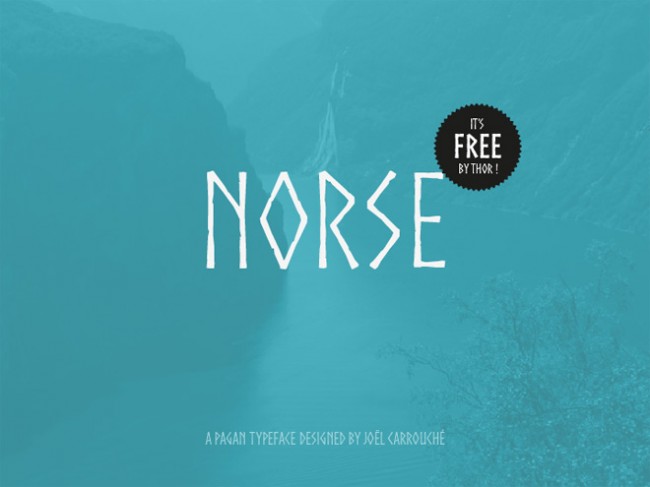 Free font: Norse