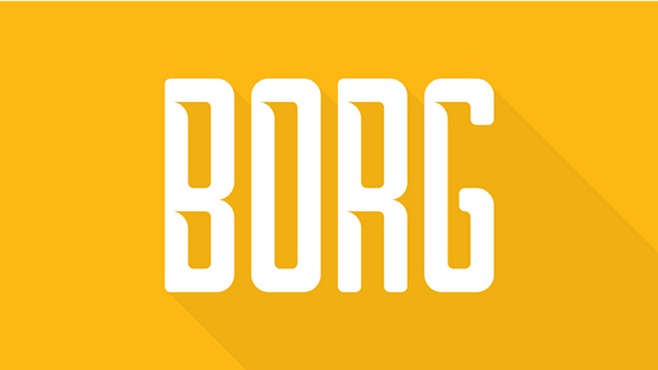 Free font: Borg