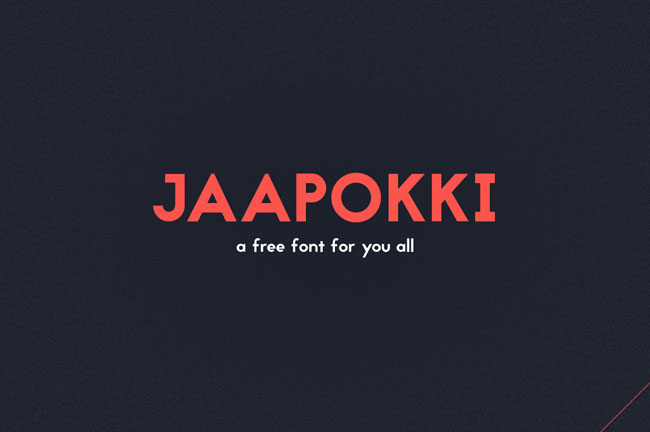 Free font: Jaapokki