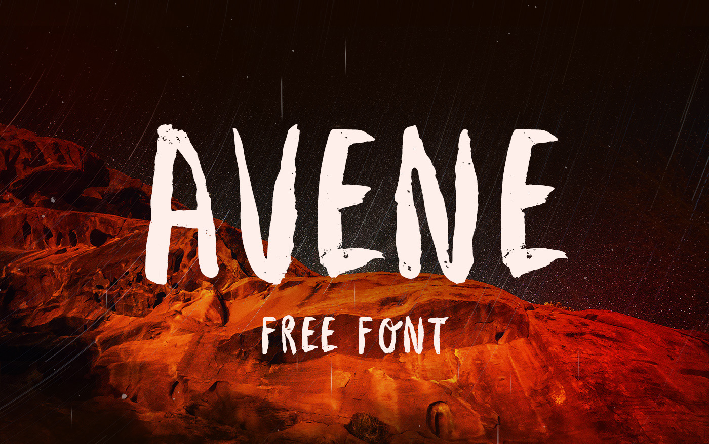 Free Font: AVENE brush