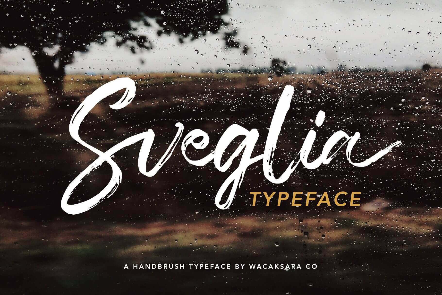 Sveglia, Hand Brush Casual Script Font