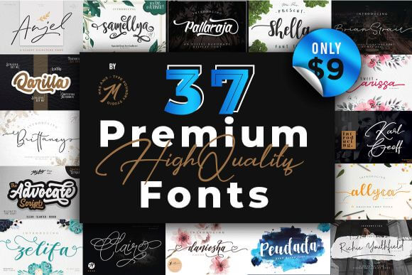 35+ Premium Fonts with OpenType Features