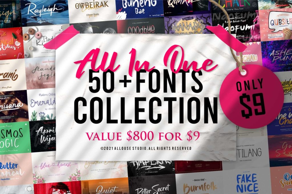 All In One: 50+ Fonts Collection