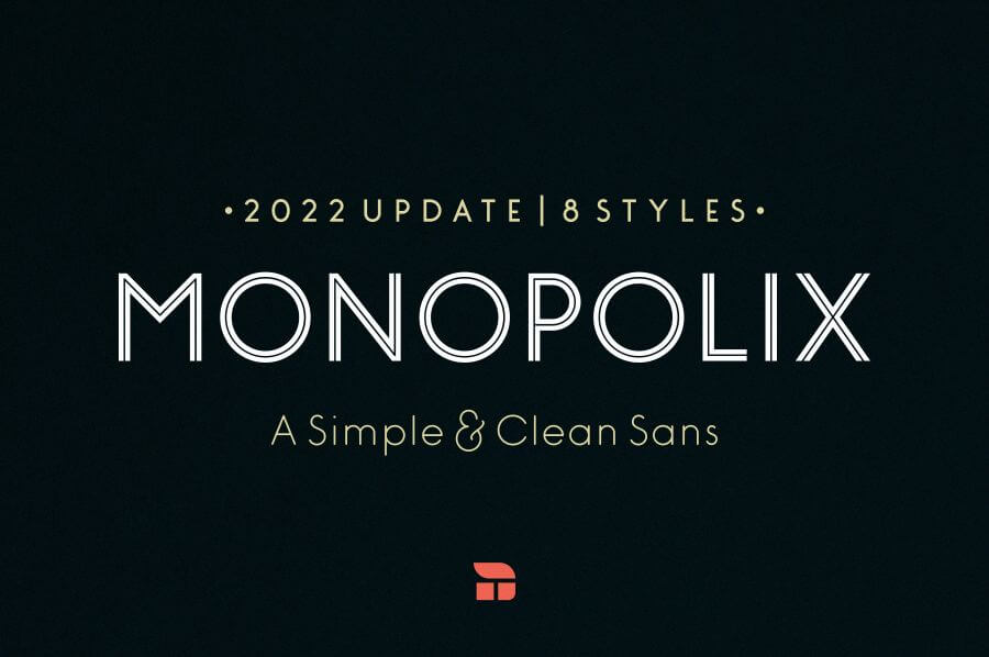 Monopolix, A Clean Sans Serif Typeface