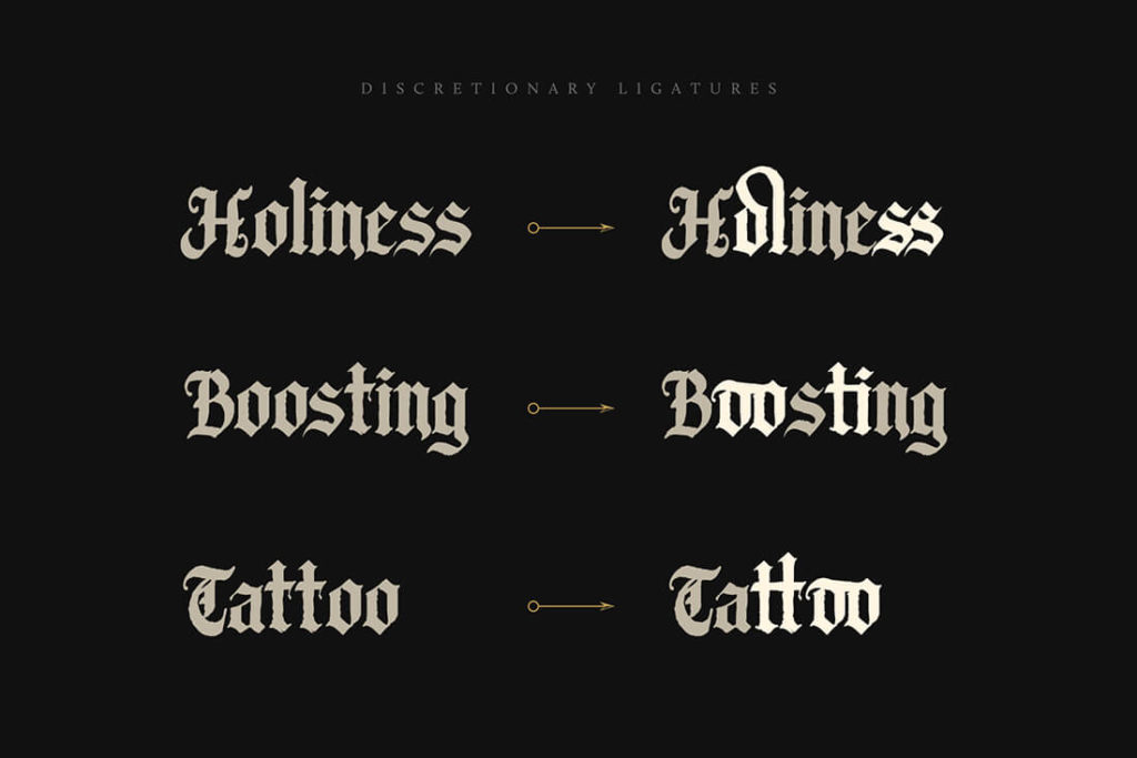 Candelabra Blackletter Font + Extras