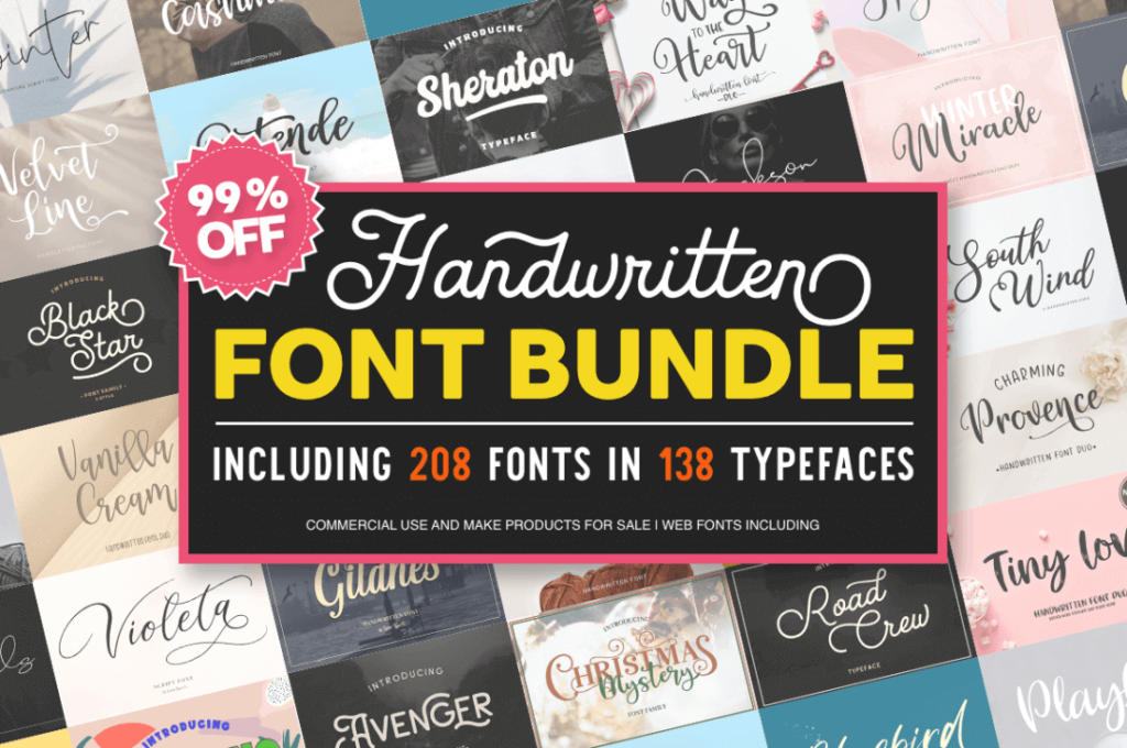 200+ Professional Fonts from Larin Type Co.
